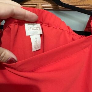 Chico's Bold Scarlet Top